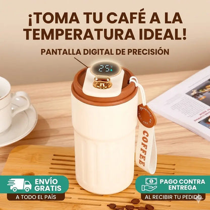 Taza Térmica con Display | El Regalo que Toda Amante del Café Quiere