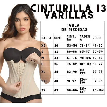 Cinturilla Moldeadora Premium de 13 Varillas