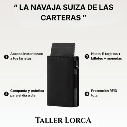 Lorca Wallet™ | La billetera delgada que organiza todo tu día