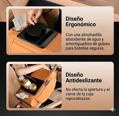 Reposabrazos Premium Multifuncional: Conduce sin Fatiga y Mantén tu Carro Impecable