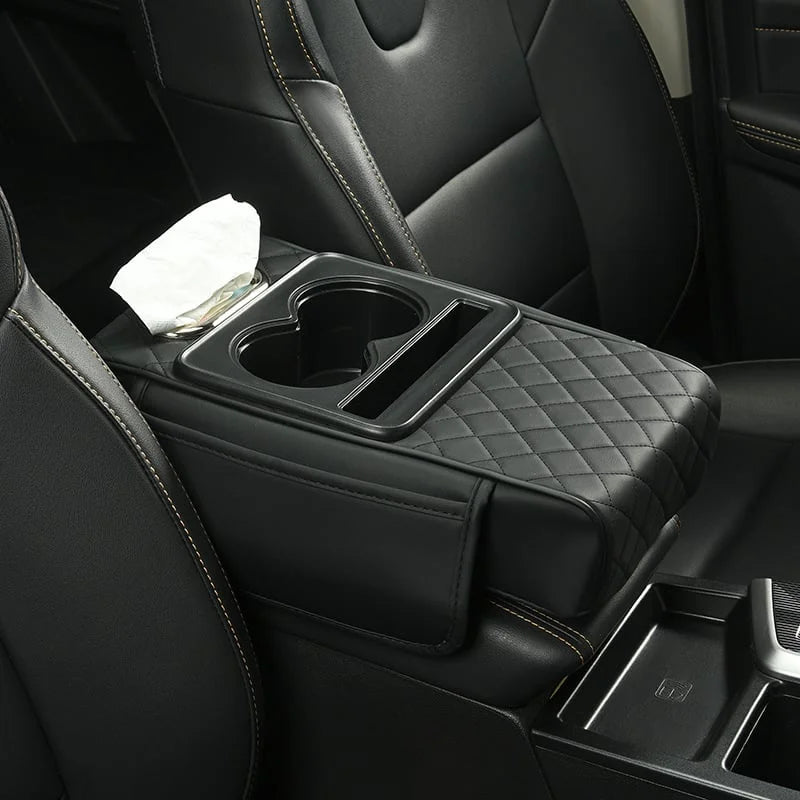 Reposabrazos Premium Multifuncional: Conduce sin Fatiga y Mantén tu Carro Impecable