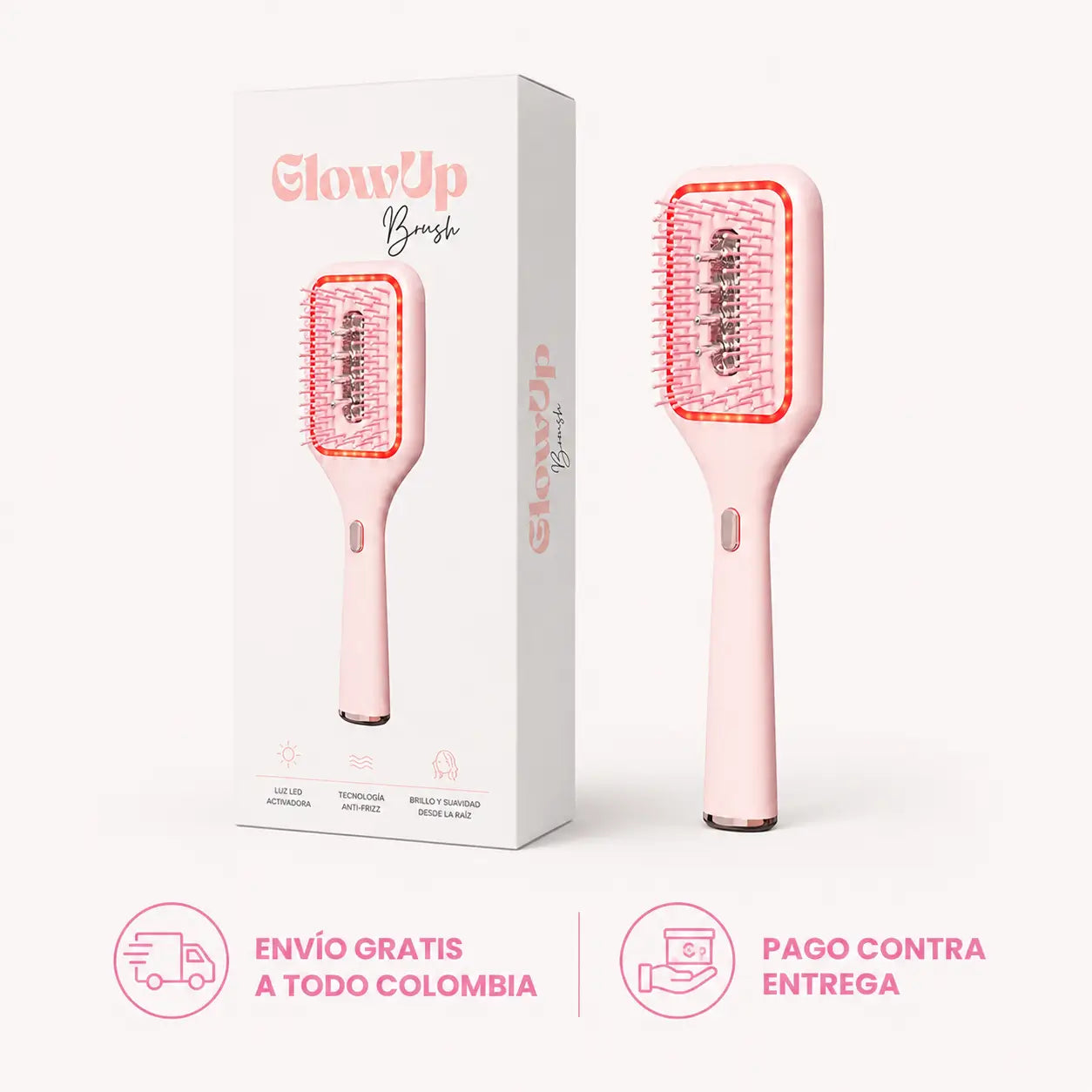 Aura Hair™ | Cepillo de Fototerapia LED y Estímulo Capilar Activo