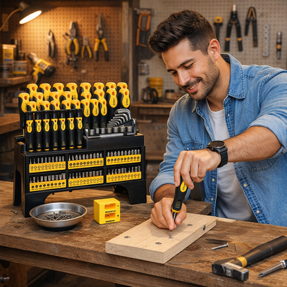 Kit Profesional de Destornilladores Magnéticos 118 Piezas