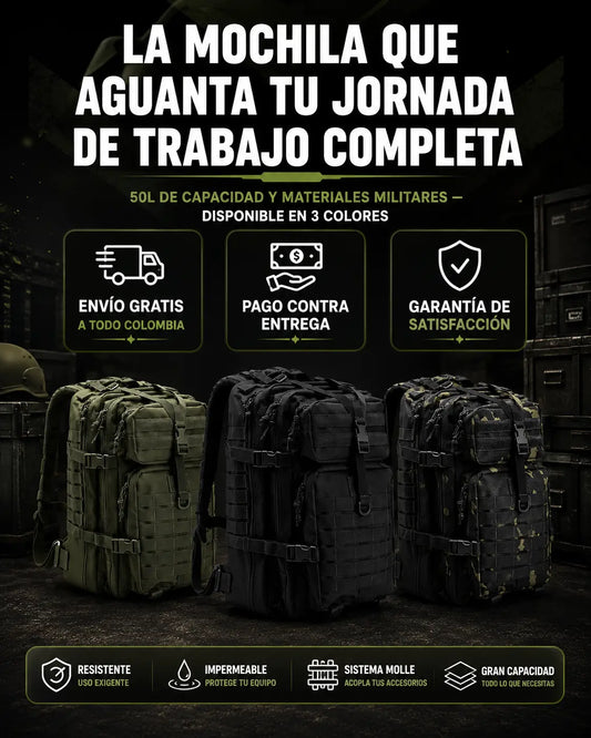 FortiPack™ Mochila Táctica Militar De Gran Capacidad