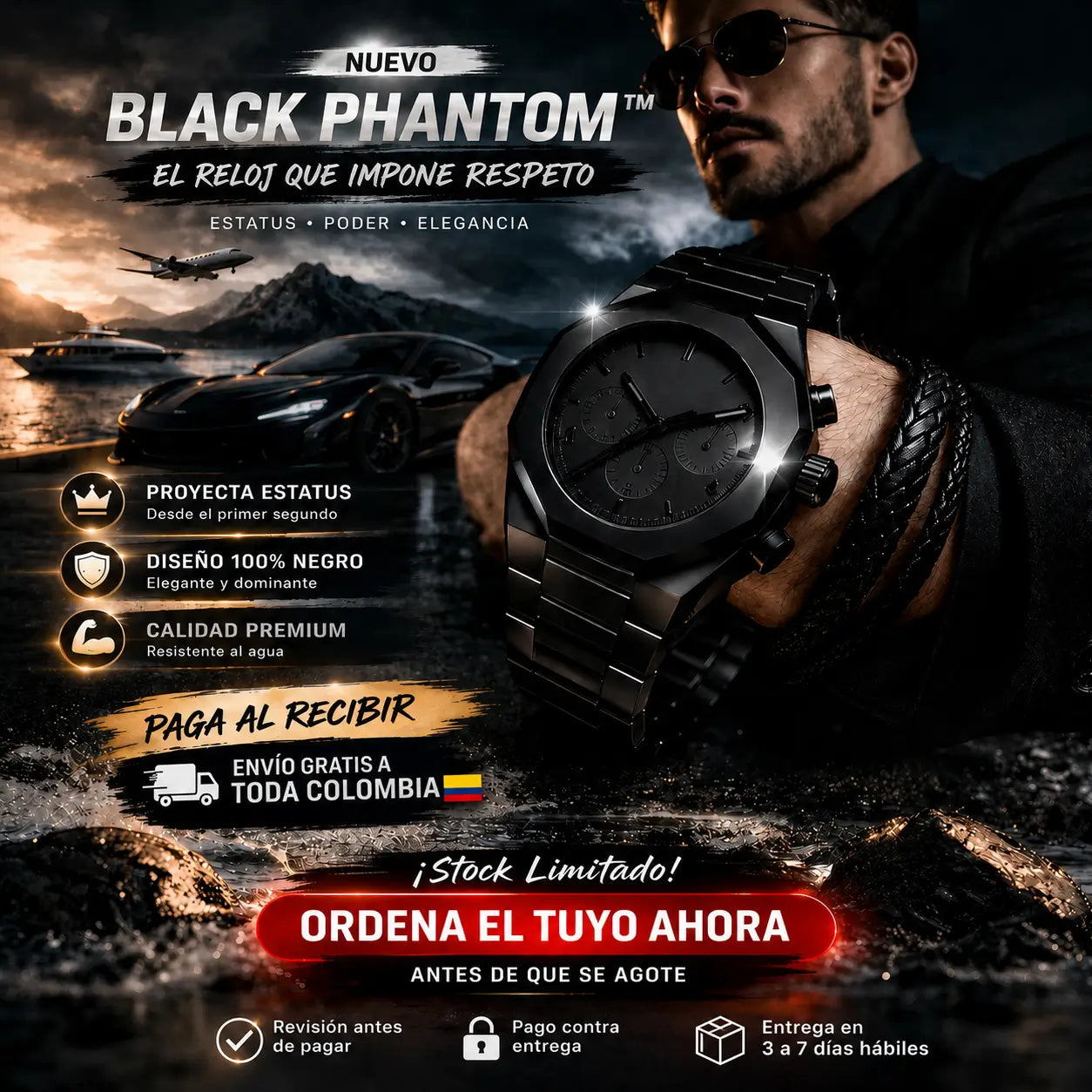 BLACK PHANTOM | Reloj Minimalista que Eleva tu Estilo