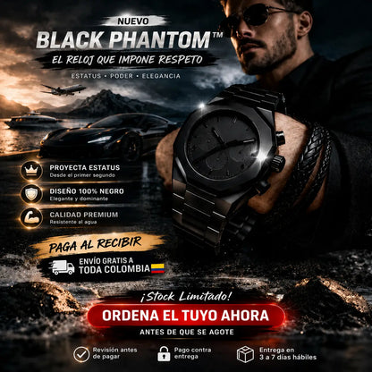 BLACK PHANTOM | Reloj Minimalista que Eleva tu Estilo