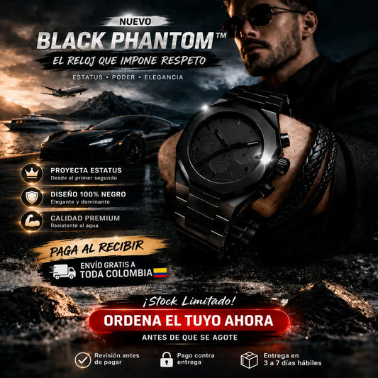 BLACK PHANTOM | Reloj Minimalista que Eleva tu Estilo