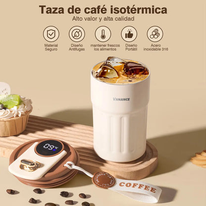 Taza Térmica con Display | El Regalo que Toda Amante del Café Quiere