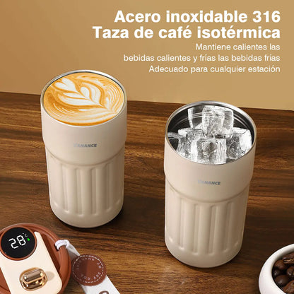 Taza Térmica con Display | El Regalo que Toda Amante del Café Quiere