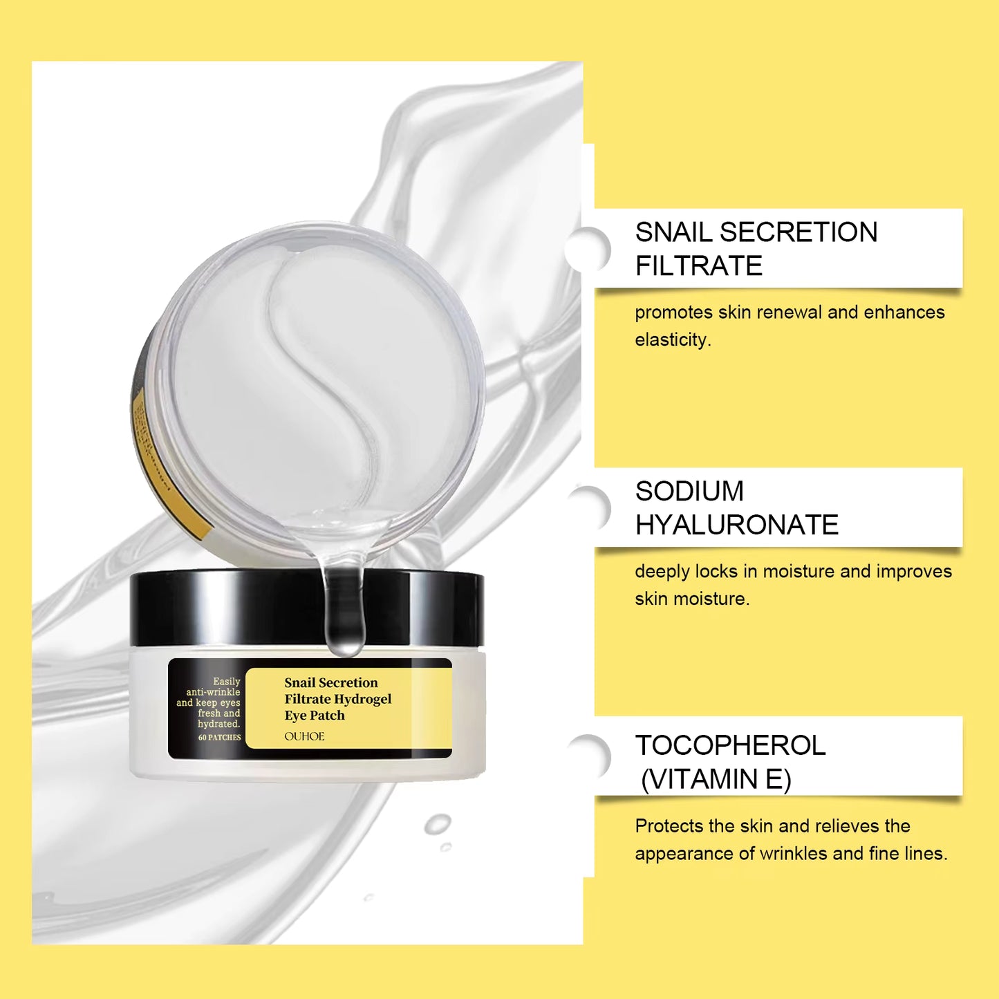 LumiEyes Hydrogel | 60 Parches para Ojos Despiertos e Hidratados