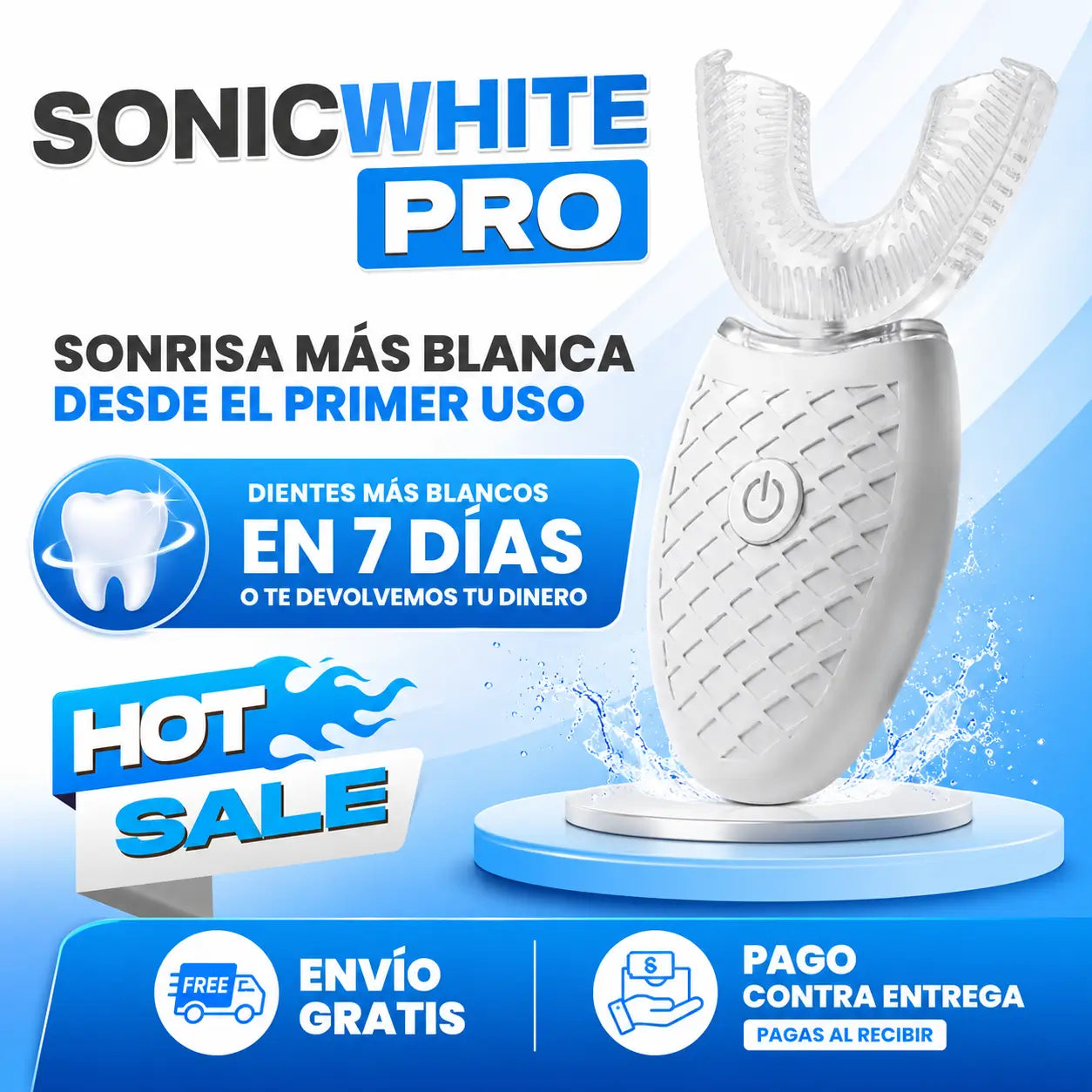 SonicWhite Pro Cepillo Inteligente Blanqueador Dental