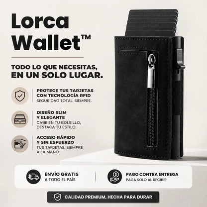 Lorca Wallet™ | La billetera delgada que organiza todo tu día